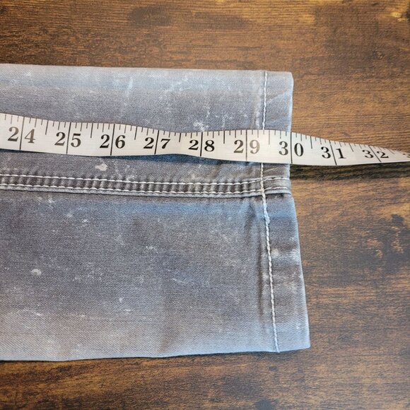 Ariya Jeans Size 12 Low Rise Skinny Gray Wash Ripped Distressed Stretch Denim - Picture 8 of 10
